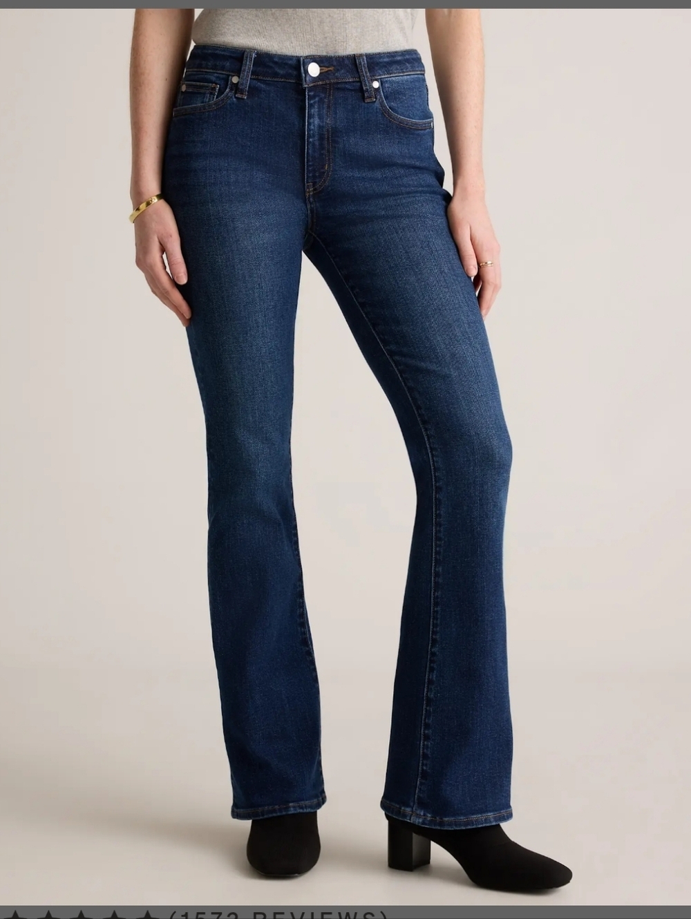 Quince Luna Stretch Flare In Midnight Blue